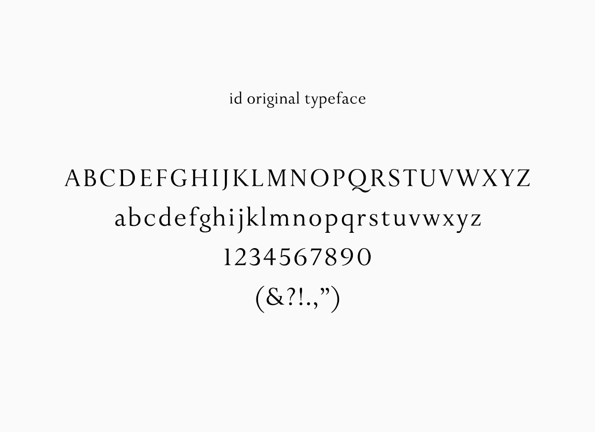 id original typeface