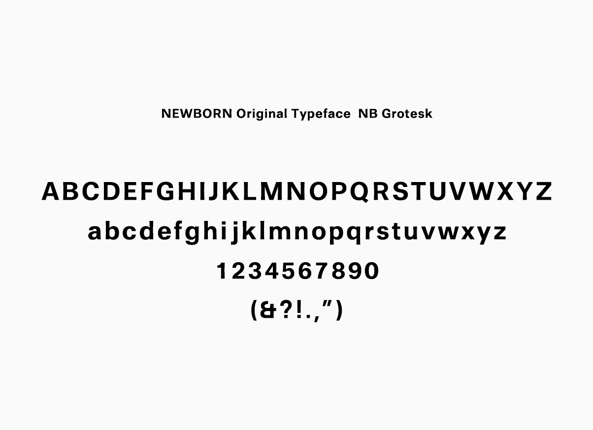 NEWBORN original typeface