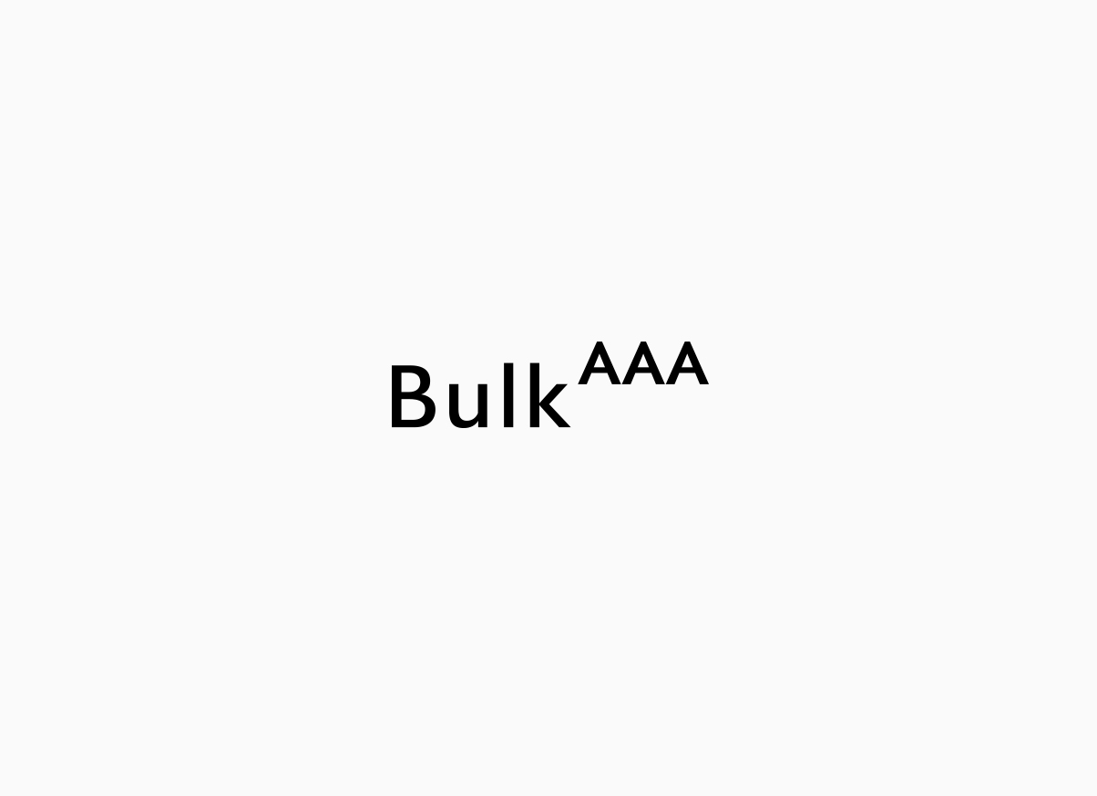 Bulk AAA | NSSG